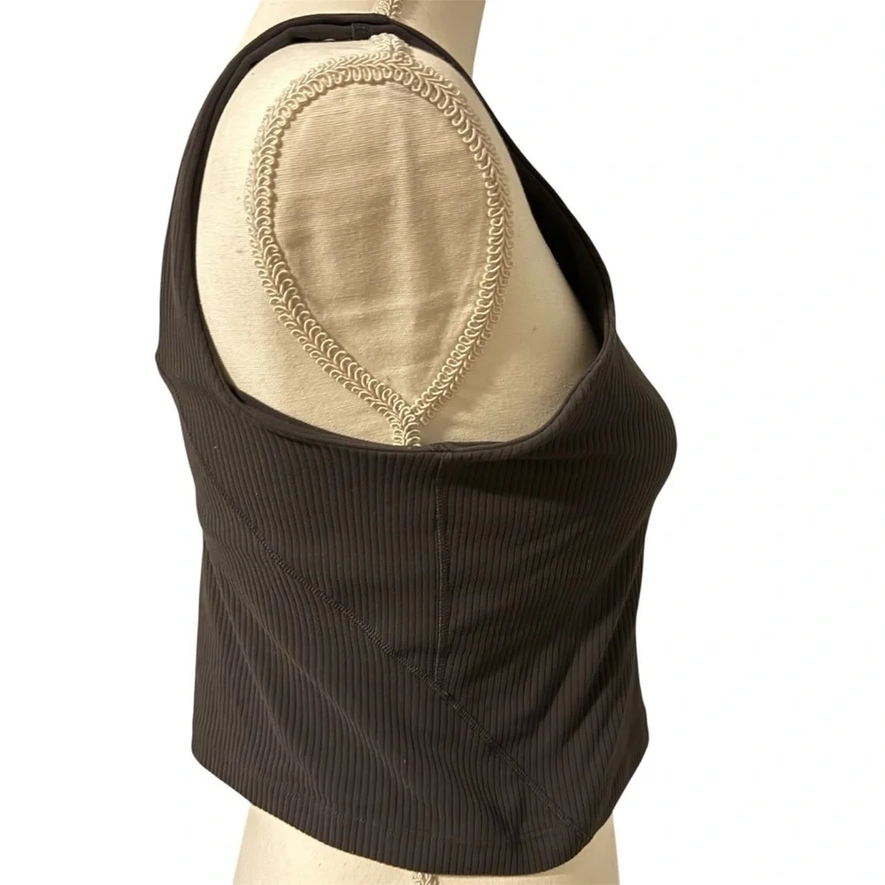 lululemon athletica Grey Ribbed Tank Top | Good Used Condition